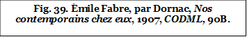Fig. 39. Émile Fabre, par Dornac, Nos contemporains chez eux, 1907, CODML, 90B.